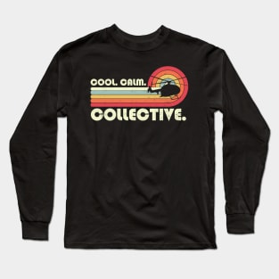 Cool Calm Collective Funny Helicopter Pilot Long Sleeve T-Shirt